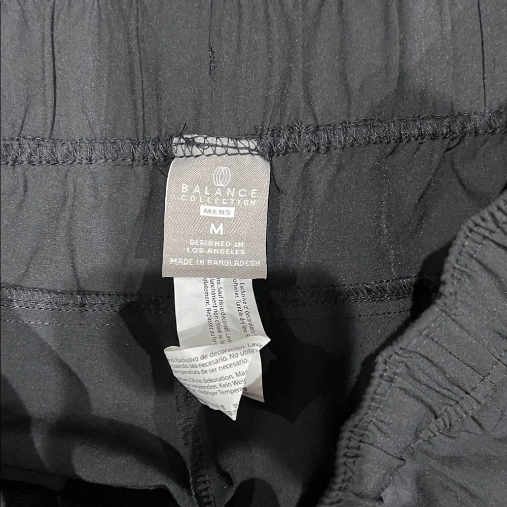Balance Collection Men's Black Athletic Pants